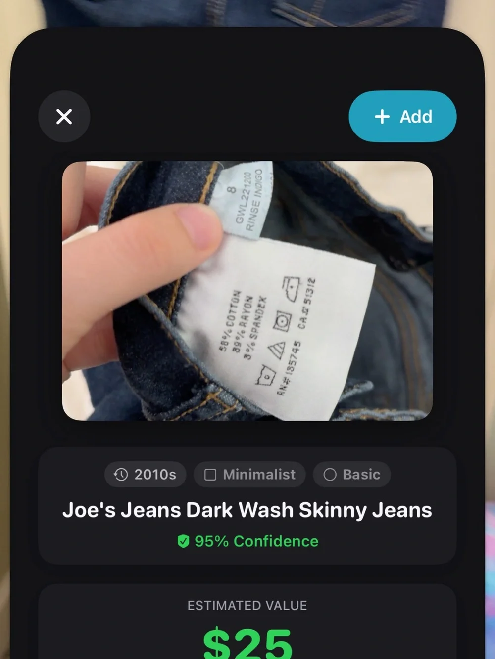 Joe's Jeans Kids Dark Blue Skinny Jeans